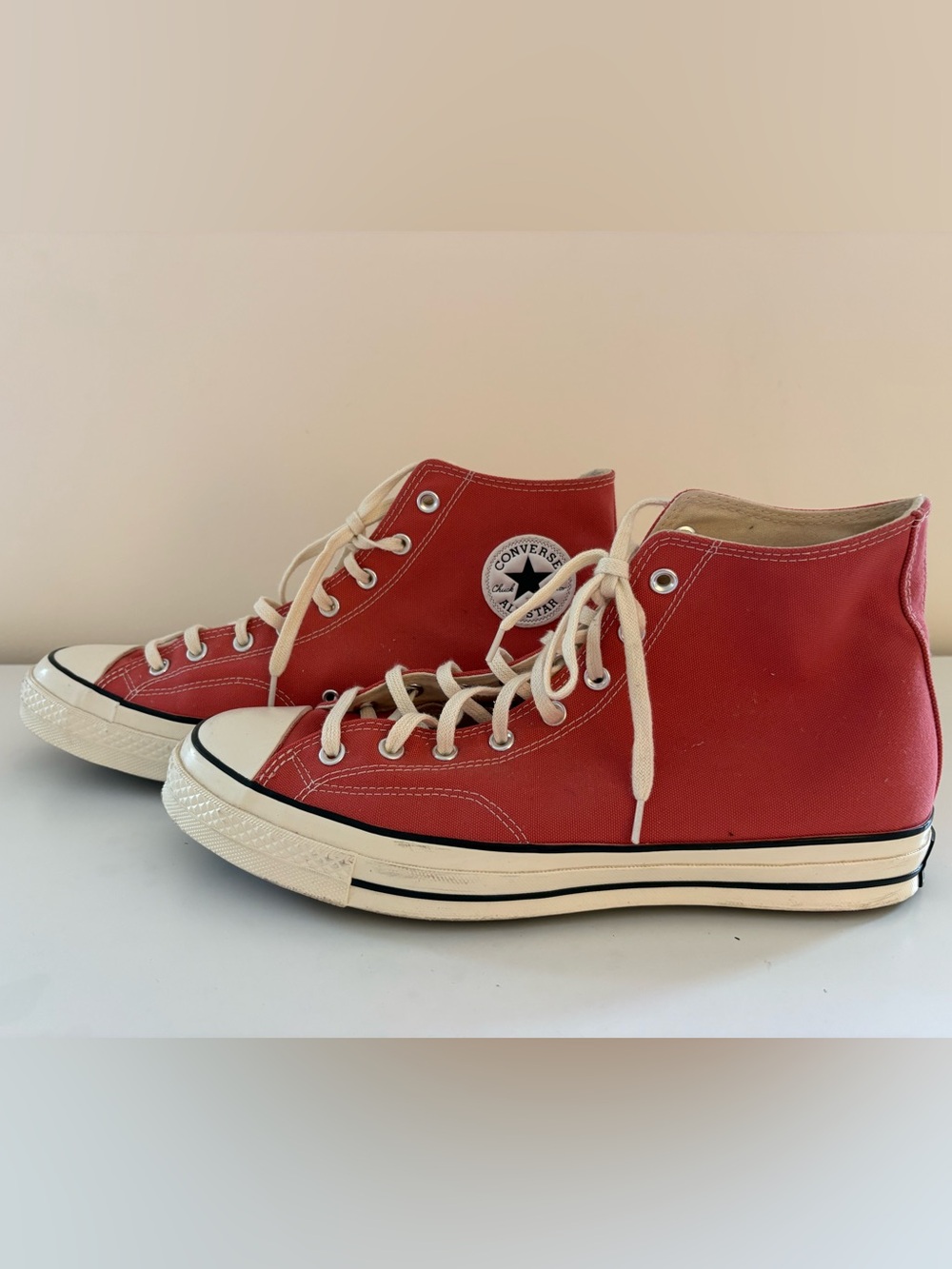 Converse Chuck Taylor All Star 70 High High Top Canvas Sneakers Rhubarb Pie pink